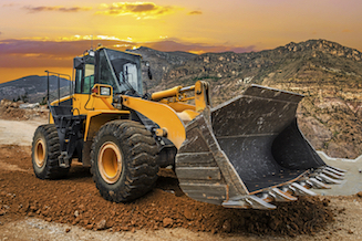 Front End Loader at Sunrise